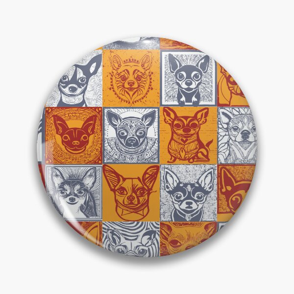Item preview, Hawaiian Tribal and other styles Chihuahua Face Check Checker Pattern designed and sold by pelagio.