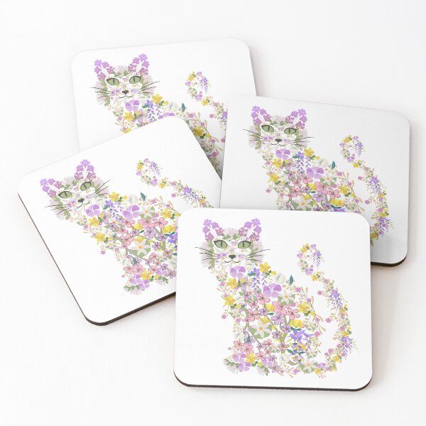 Item preview, Floral Kitty designed and sold by SherylThomas223.