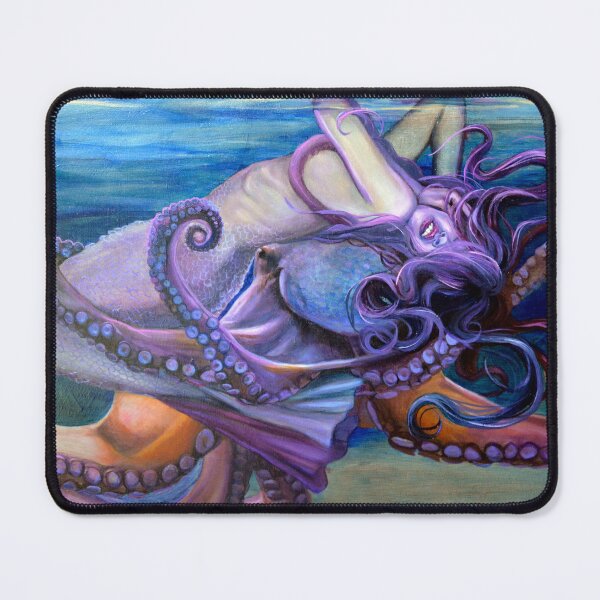 Item preview, Mermaid Embraced by Octopus designed and sold by AmandaFineArt.