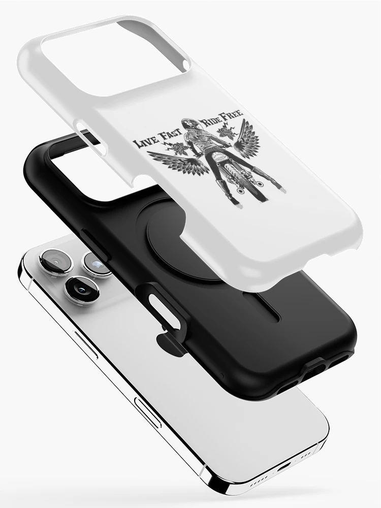 Thumbnail 2 of 4, iPhone Case, Life Fast Ride Free designed and sold by Racing-Style.