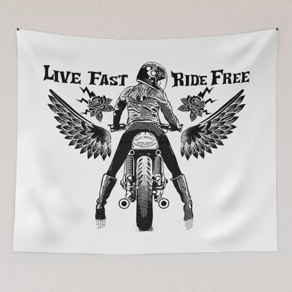Item preview, Life Fast Ride Free designed and sold by Racing-Style.
