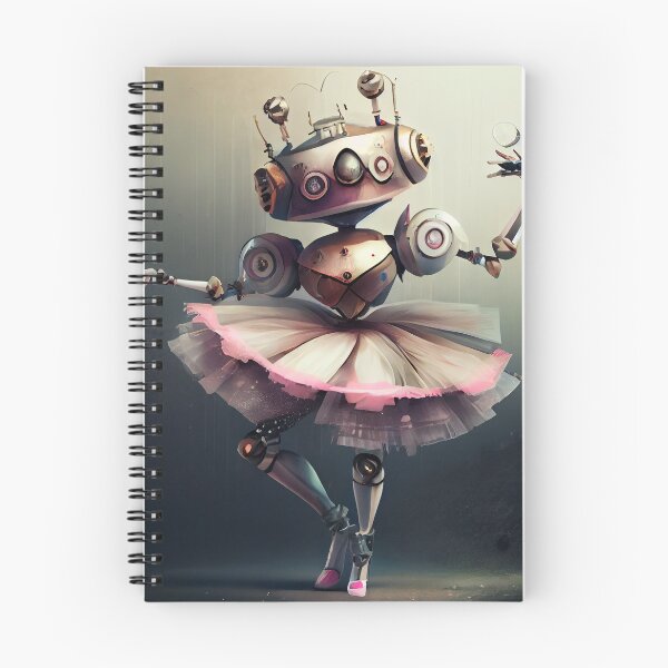 Item preview, Beautiful Pink Robot Ballerina Girl Digital Painting designed and sold by CodeAndColors.