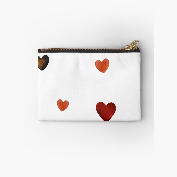 Item preview, Red heart pattern cute a watercolor sketch designed and sold by Yana Mustafina | Boho Soulful Designs.