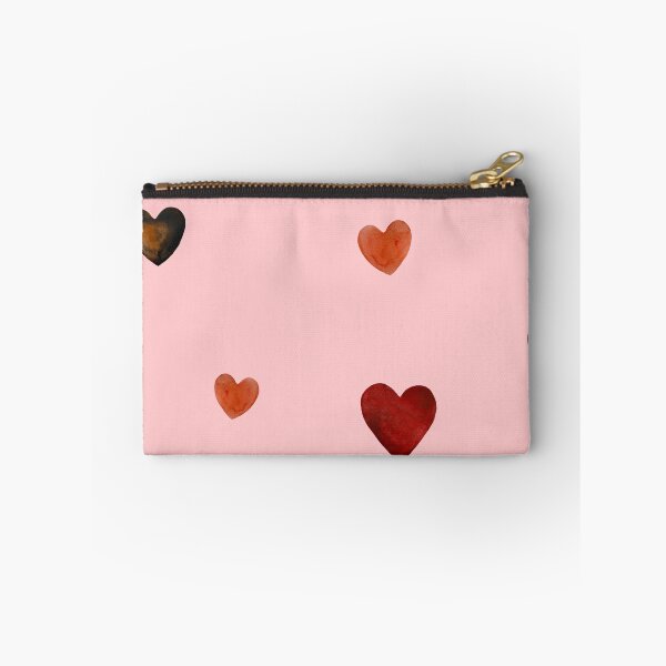 Artikelvorschau, Red heart pattern cute a watercolor sketch pink entworfen und verkauft von Yana Mustafina | Boho Soulful Designs.