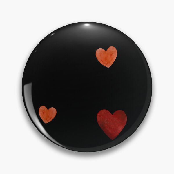 Artikelvorschau, Red heart pattern cute a watercolor sketch black entworfen und verkauft von Yana Mustafina | Boho Soulful Designs.