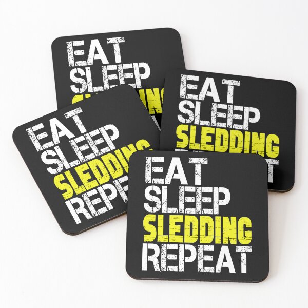 Item preview, Eat Sleep Sledding Repeat, Grunge  designed and sold by ACC .