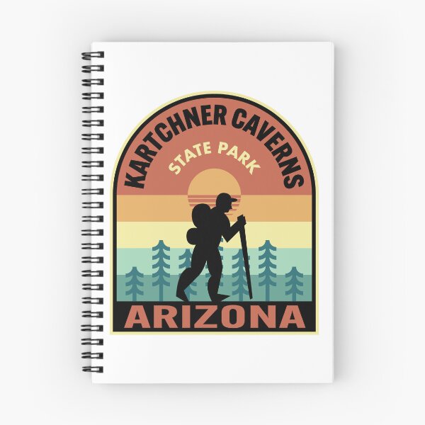 Item preview, Kartchner Caverns State Park Arizona Retro Hiking designed and sold by HalpinDesign.