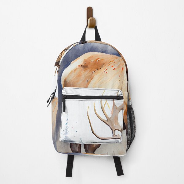 Item preview, American elk - Watercolor paint designed and sold by ABArtByAlexST.