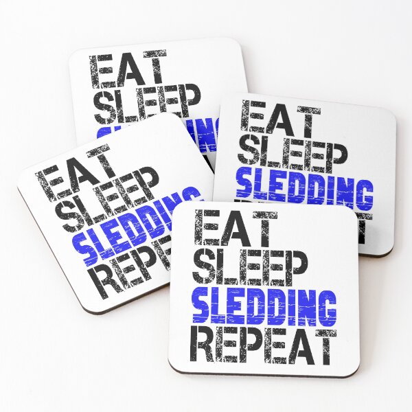 Item preview, Eat Sleep Sledding Repeat, Grunge  designed and sold by ACC .