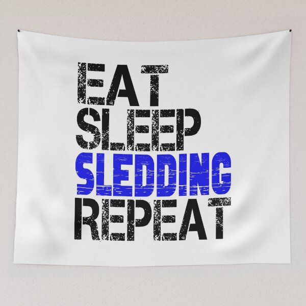 Item preview, Eat Sleep Sledding Repeat, Grunge  designed and sold by ACC .