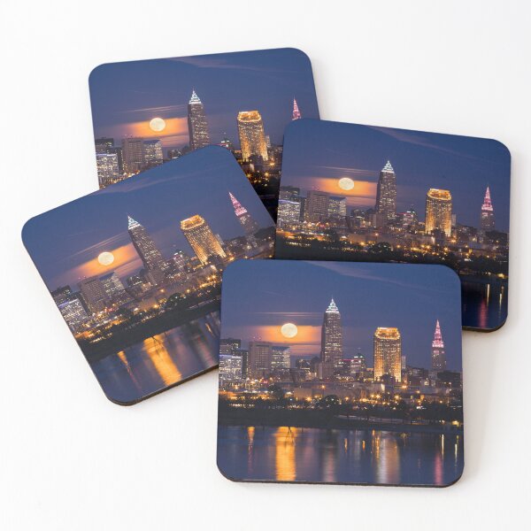 Item preview, Full Moonrise Over Cleveland designed and sold by Dale Kincaid.