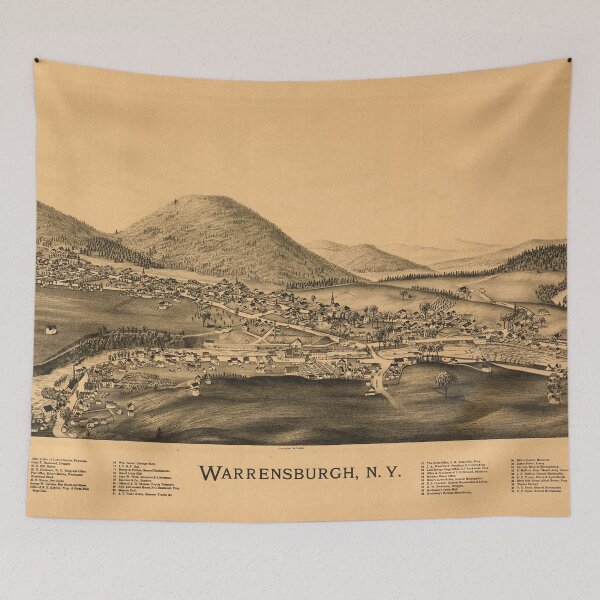 Item preview, Warrensburgh, New York (1891) designed and sold by allhistory.