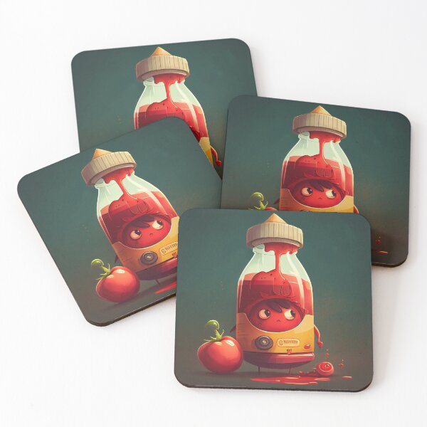 Item preview, Funny Weird Ketchup Boy Character Digital Painting designed and sold by CodeAndColors.