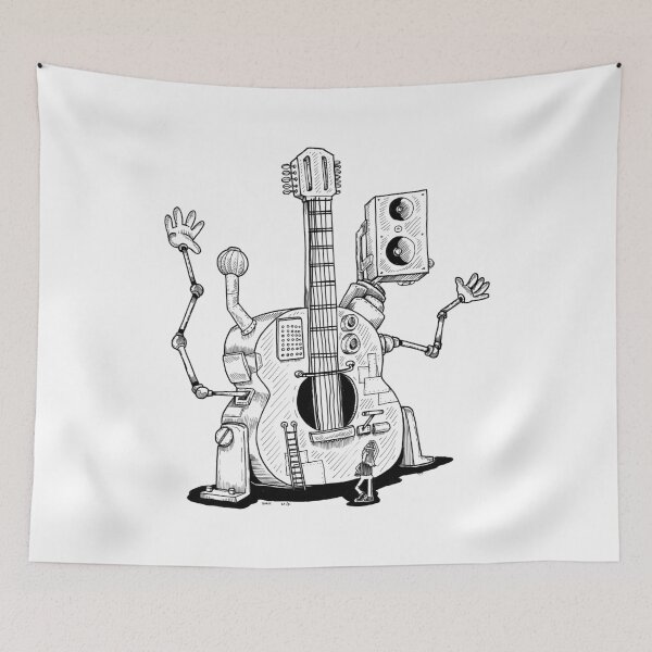 Item preview, Inktober day 25 - Guitar designed and sold by Walter Wirtz.