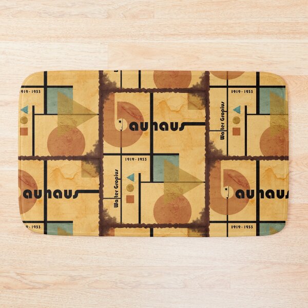 Item preview, Vintage Worn Out Bauhaus Minimalist Artwork Geometric Composition var 2 K original design designed and sold by paragonDesign28.