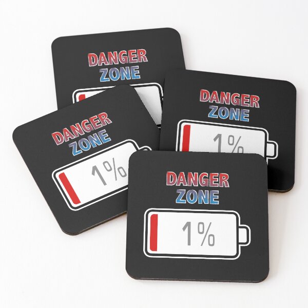 Item preview, Danger Zone with Battery at 1% designed and sold by Moodific.