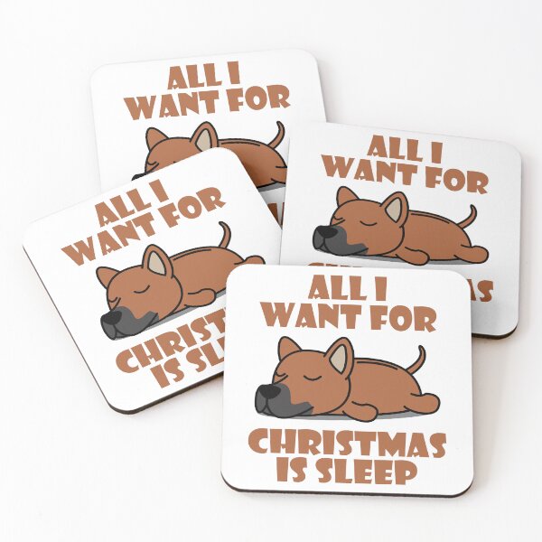 Item preview, All I Want For Christmas Is Sleep Cute Lazy Thai Ridgeback Dogs designed and sold by kenishahembree.
