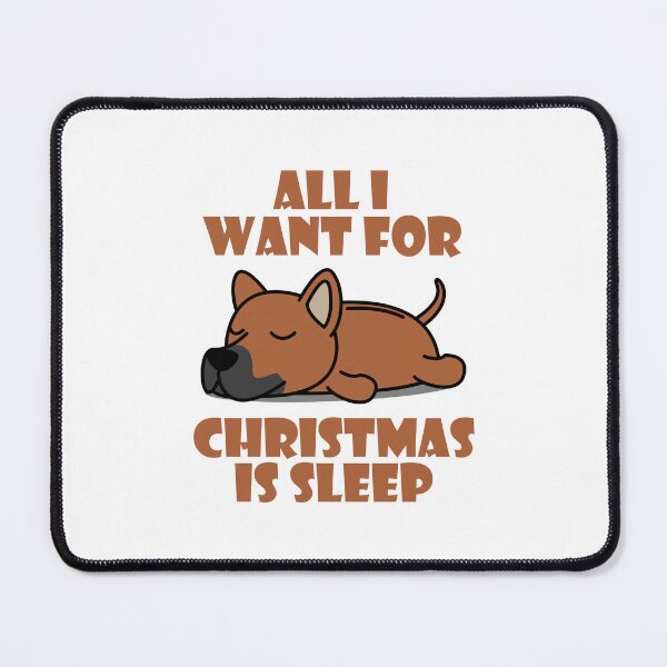Item preview, All I Want For Christmas Is Sleep Cute Lazy Thai Ridgeback Dogs designed and sold by kenishahembree.