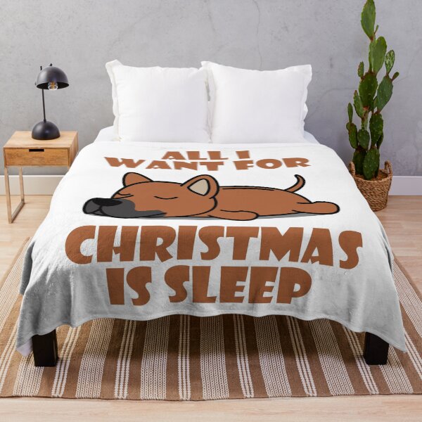 Item preview, All I Want For Christmas Is Sleep Cute Lazy Thai Ridgeback Dogs designed and sold by kenishahembree.