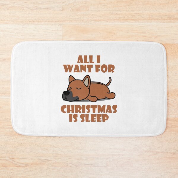 Item preview, All I Want For Christmas Is Sleep Cute Lazy Thai Ridgeback Dogs designed and sold by kenishahembree.