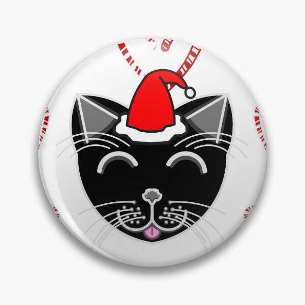Artikelvorschau, Happy Cat Candy Cane Hearts (Black Cat) entworfen und verkauft von IgorAndMore.