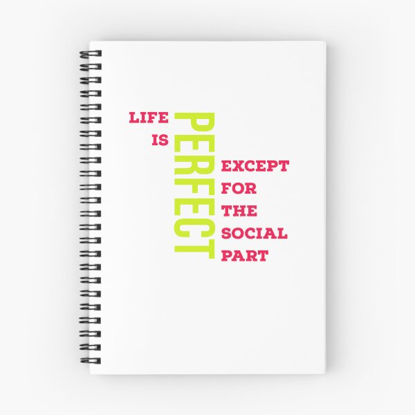 Item preview, Life is perfect except for the social part gift designed and sold by EliteCaptionist.
