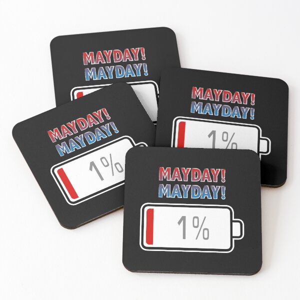 Item preview, Mayday! Mayday! with Battery at 1% designed and sold by Moodific.
