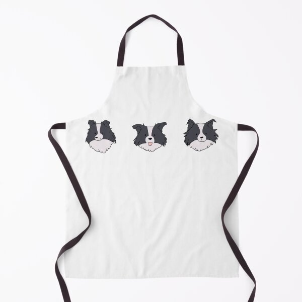 Item preview, 3 cute border collie dogs faces stickers pack  designed and sold by Yarafantasyart.
