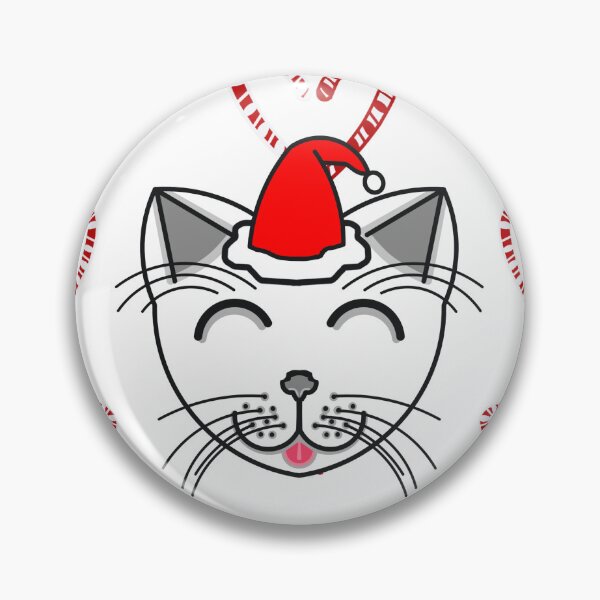 Artikelvorschau, Happy Cat Candy Cane Hearts (White Cat) entworfen und verkauft von IgorAndMore.
