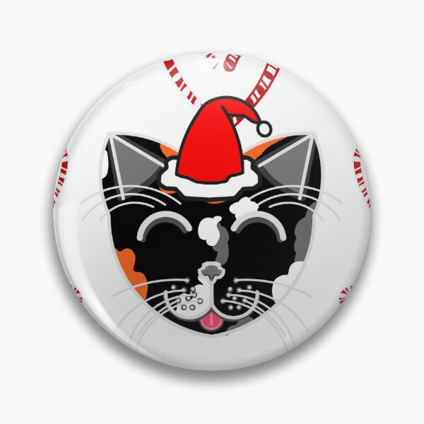Artikelvorschau, Happy Cat Candy Cane Hearts (Calico Cat) entworfen und verkauft von IgorAndMore.