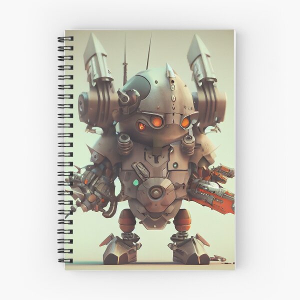 Item preview, Small Cute Robot with Armor Digital Painting designed and sold by CodeAndColors.