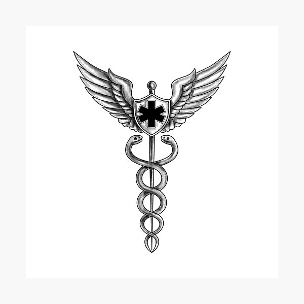 Illustration about A vector illustration of a Caduceus. Illustration of  symbol, snake, healthcare - 84882810 | Medical tattoo, Caduceus tattoo, Medical  symbols