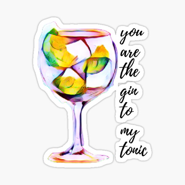 Gin tonic lover Sticker