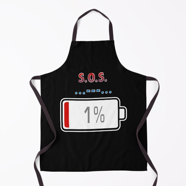 Item preview, S.O.S. with Battery at 1% designed and sold by Moodific.