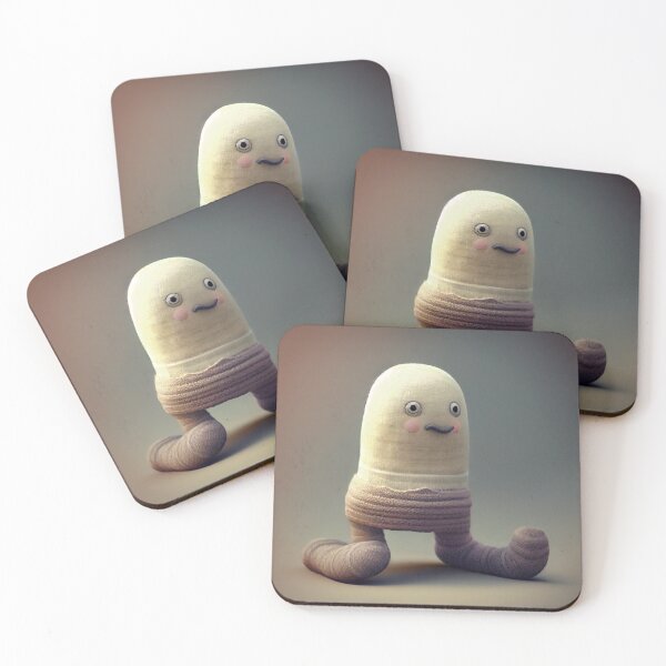 Item preview, Long Leg Cute Sock Character Digital Painting designed and sold by CodeAndColors.