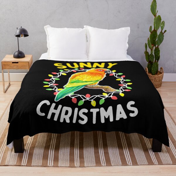 Item preview, Sunny Christmas - Sun Conure Funny Bird Tropical Holiday designed and sold by Ivy Lily Art.
