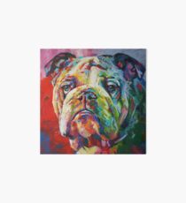 English Bulldog Art Board