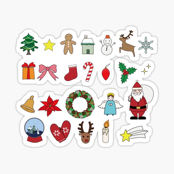Cute Christmas item Sticker