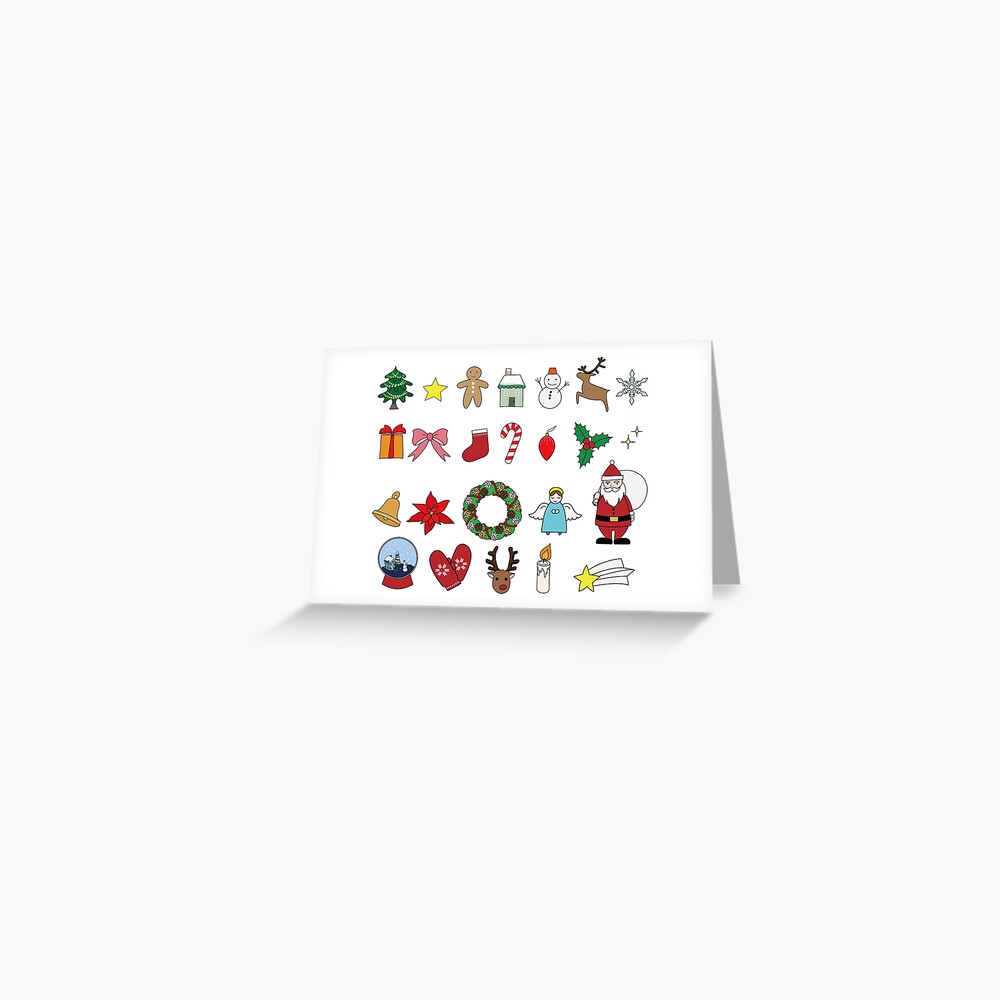 Cute Christmas item Greeting Card