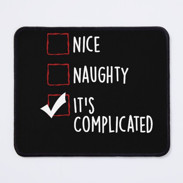 Item preview, Nice Naughty It's Complicated - Christmas List designed and sold by SdForce.