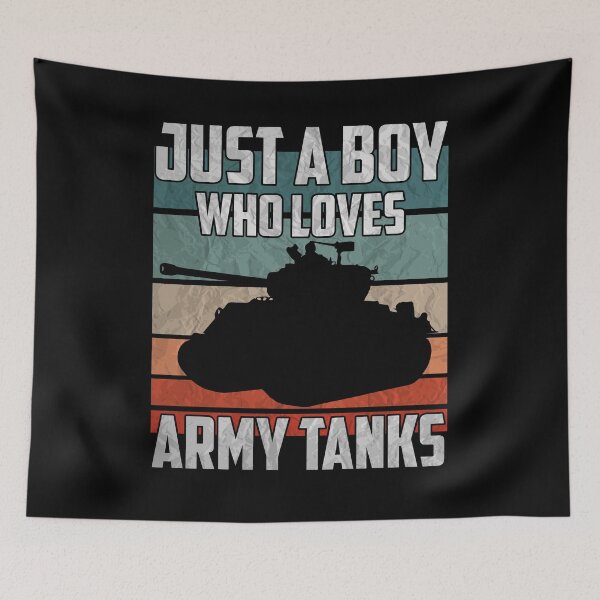 Item preview, Just A Boy Who Loves Army Tanks - WW2 Tank designed and sold by Ibu83.