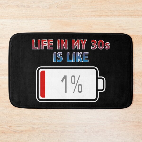 Item preview, Life in My 30s is Like Battery at 1% designed and sold by Moodific.