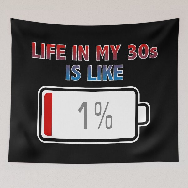 Item preview, Life in My 30s is Like Battery at 1% designed and sold by Moodific.