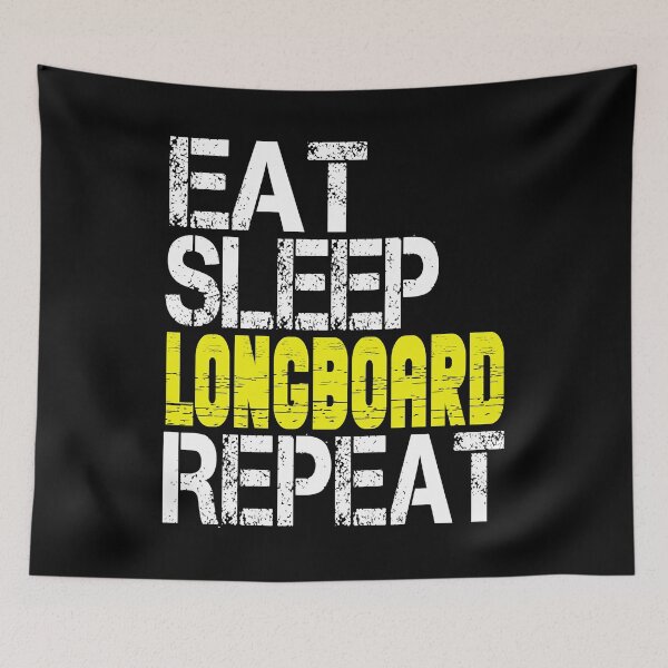 Item preview, Eat Sleep Longboard Repeat, Grunge  designed and sold by ACC .