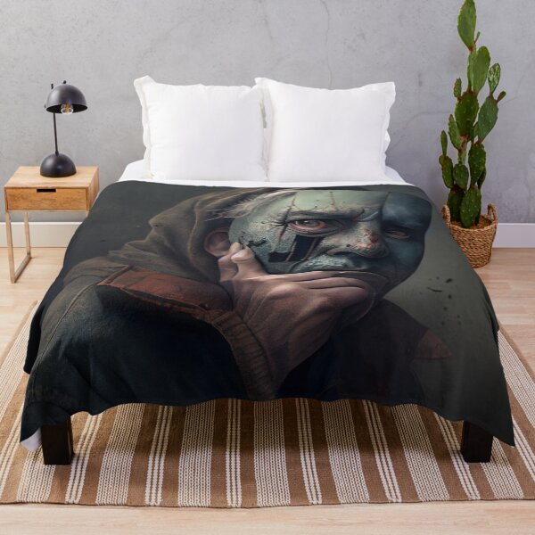 Item preview, Dark Old Man with a Sad Stone Mask Digital Painting designed and sold by CodeAndColors.