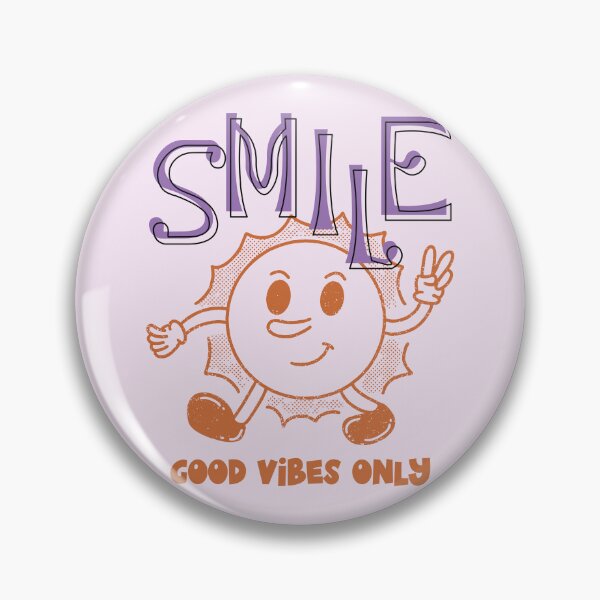 Item preview, Retro Vintage Groovy Smile Good Vibes Only designed and sold by bolimj.