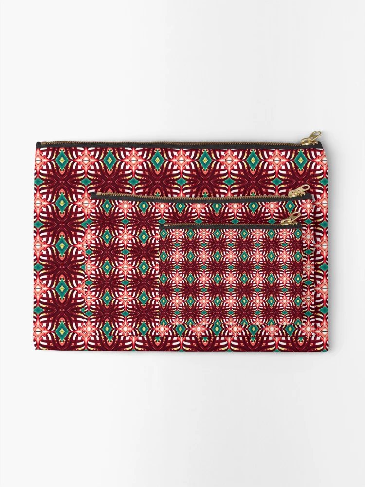 Thumbnail 2 of 4, Zipper Pouch, Multi color pattern designed and sold by Work of art Shop.