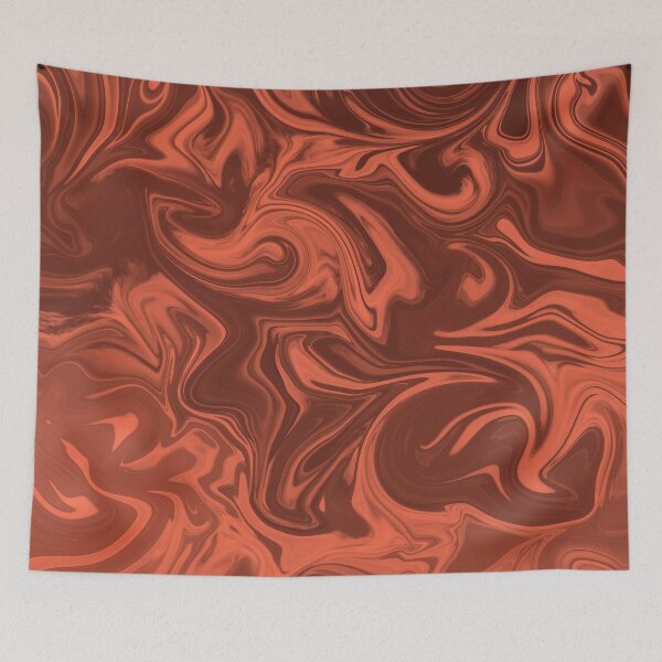 Aperçu de l'œuvre Marble Liquid Pattern Brown Watercolor Palette 1 créée et vendue par Janzay.