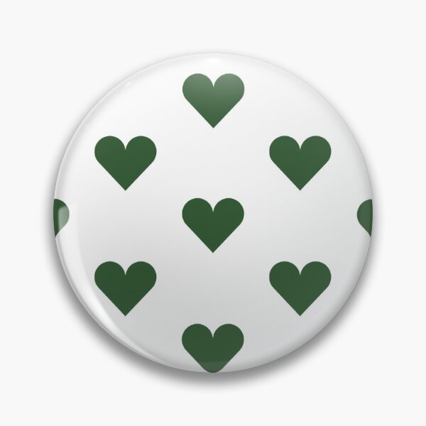 Item preview, Medium PINE GREEN & WHITE LOVE HEARTS designed and sold by RachelMacht.