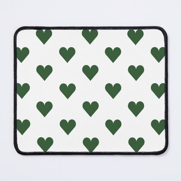 Item preview, Medium PINE GREEN & WHITE LOVE HEARTS designed and sold by RachelMacht.
